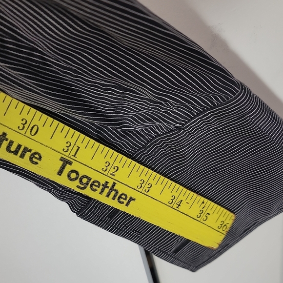 Eton Of Sweden Contemporary Fit Black Shirt with White Pinstripes - Picture 7 of 7